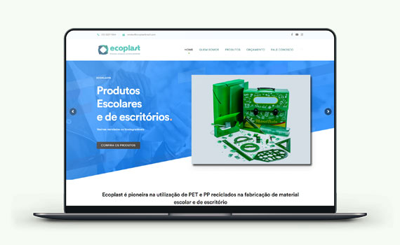 site para industria de produtos ecologicos