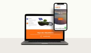 landing page para energia solar mobile