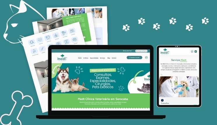 Criação de site para clínica veterinária