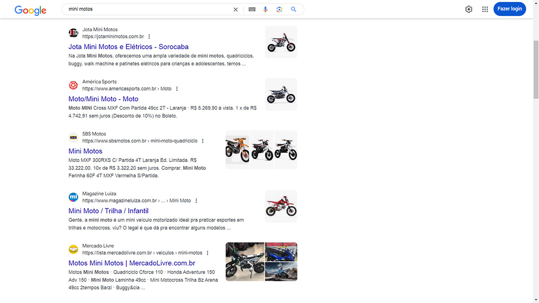 empresa em primeiro no google serp