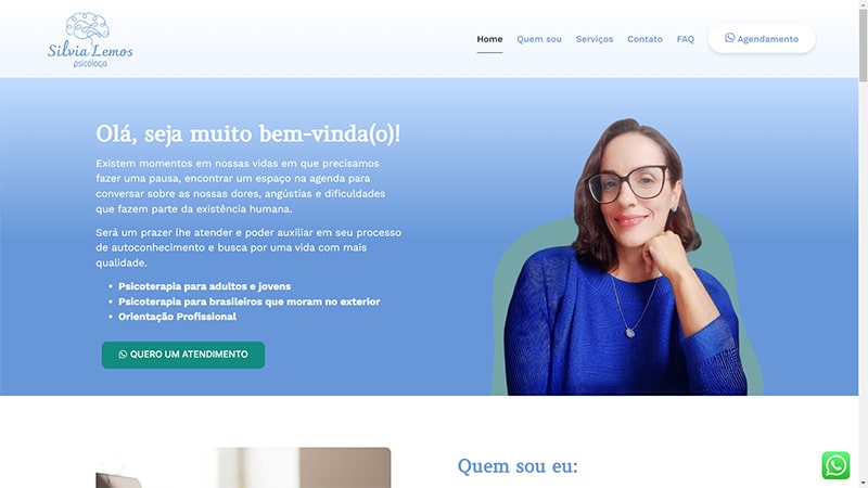 site otimizado e relevante de psicologo