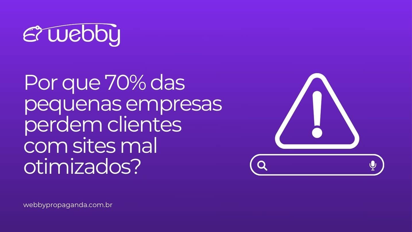 pequenas empresas perdem clientes com sites mal otimizados