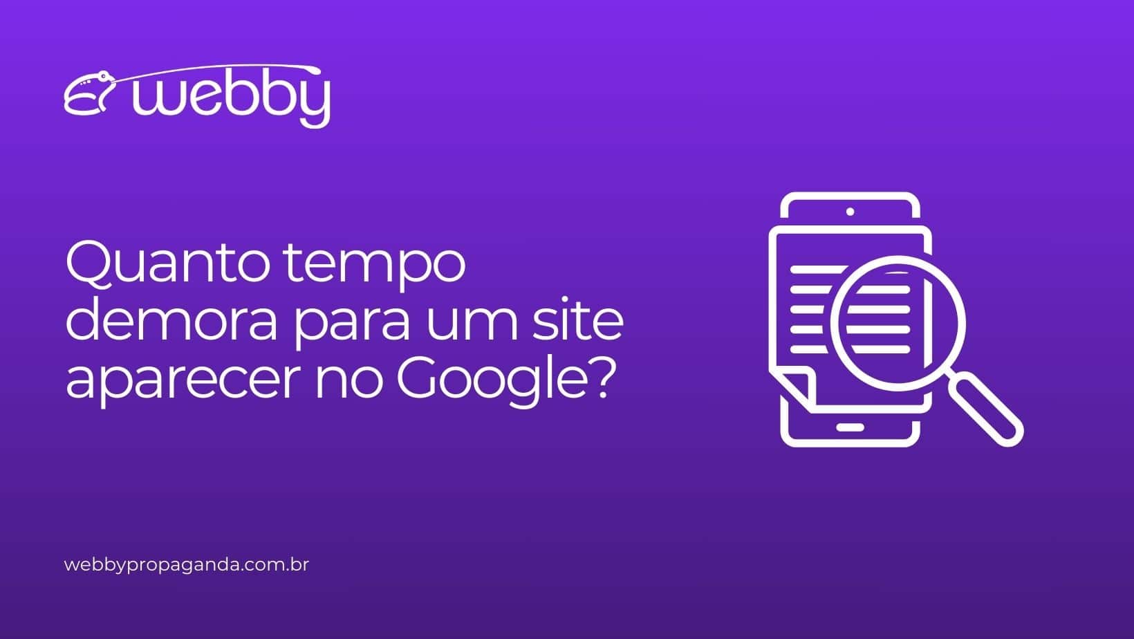 site aparecer no Google