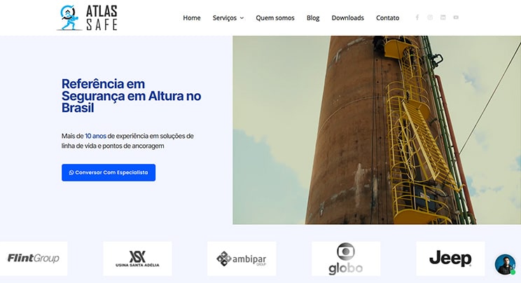 site de empresa de segurança