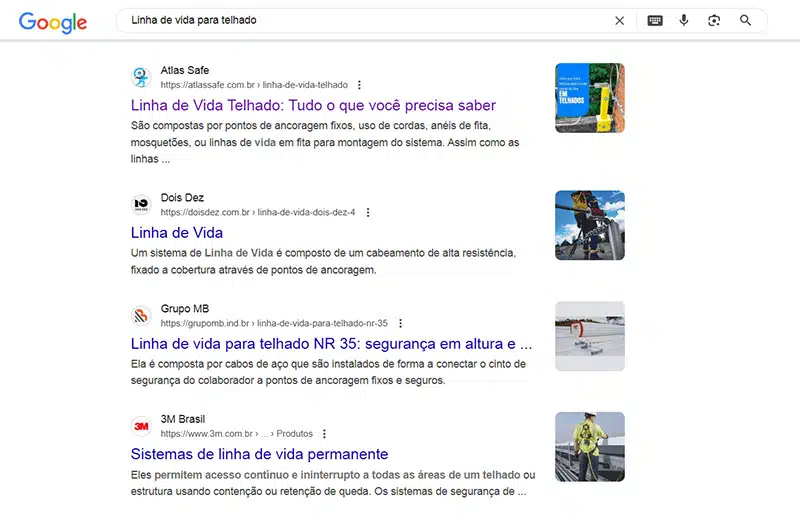 tela de pesquisa do google