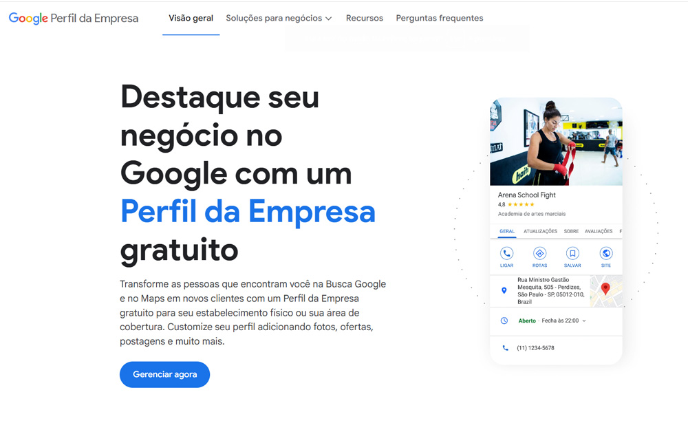 como se increver no google meu negocio