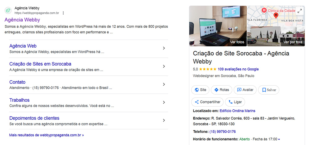 site e ficha google meu negocio google maps