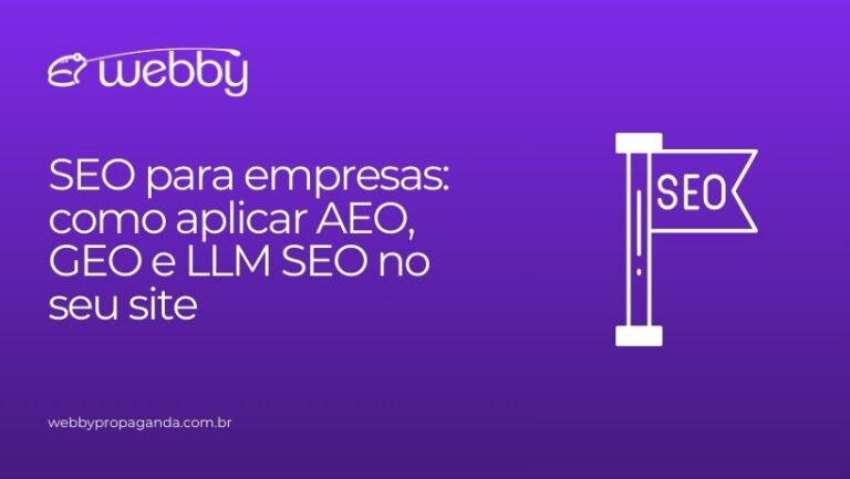 SEO para empresas AEO, GEO e LLM SEO