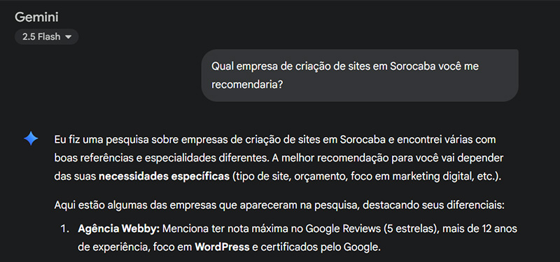 agencia de sites bem avaliada