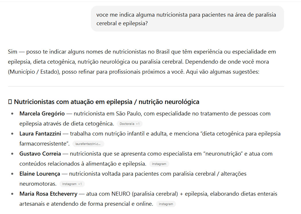 recomendação de cliente