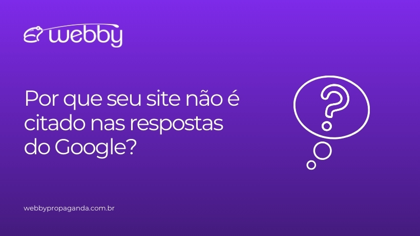 site não é citado nas respostas do Google