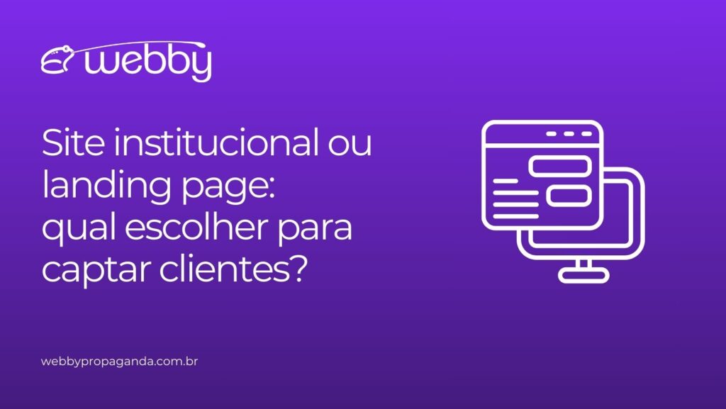 Site institucional ou landing page para captar clientes