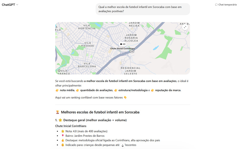 pesquisa de empresa no chatpgt