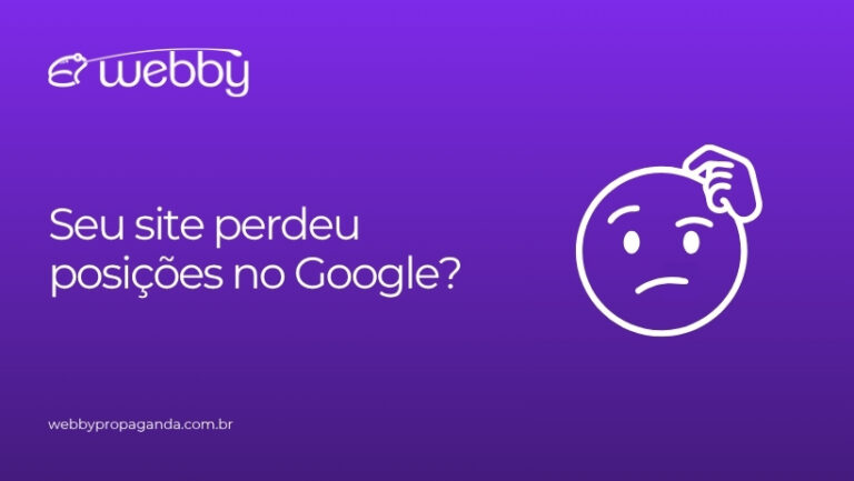 site no google perdendo posicoes