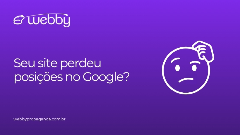 site no google perdendo posicoes