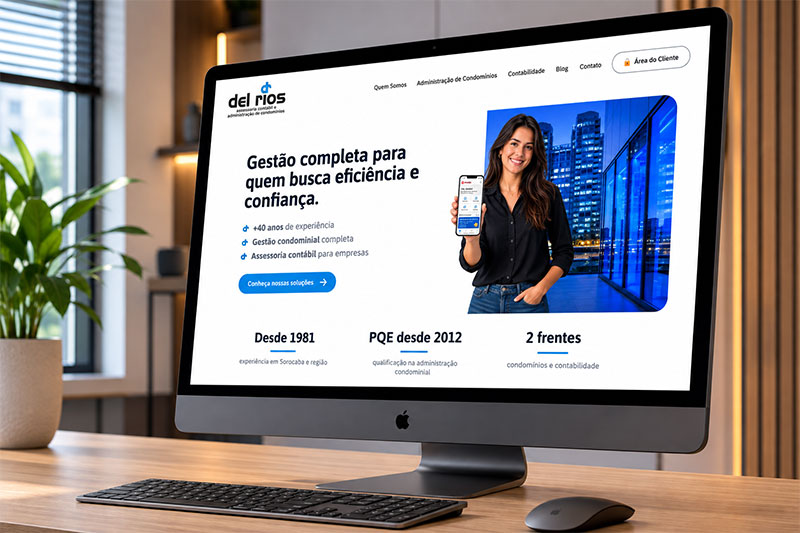 site moderno administradora de condominios