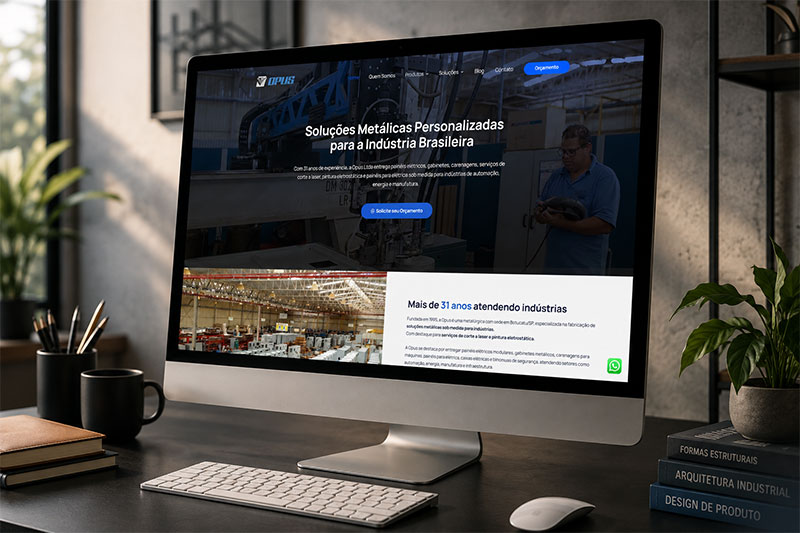 site em wordpress opus industrial