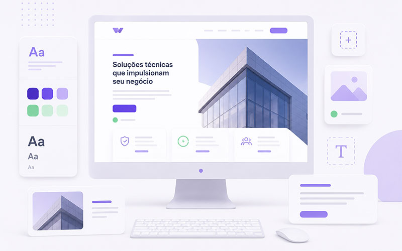 Design atual alinhado à identidade da empresa