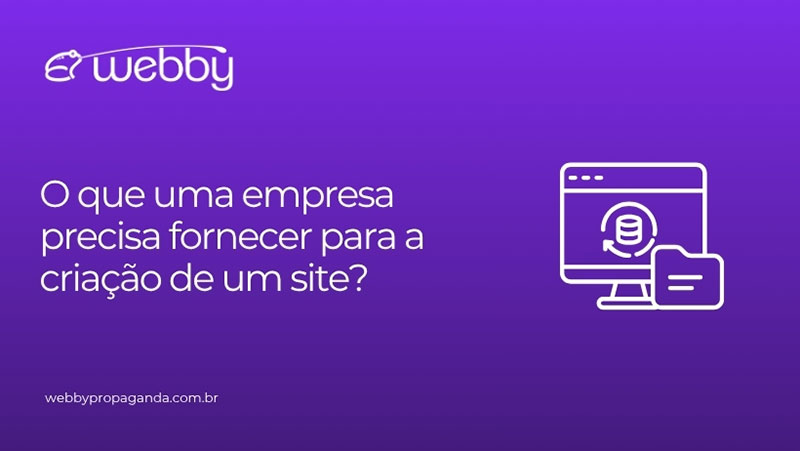 informações para criar site